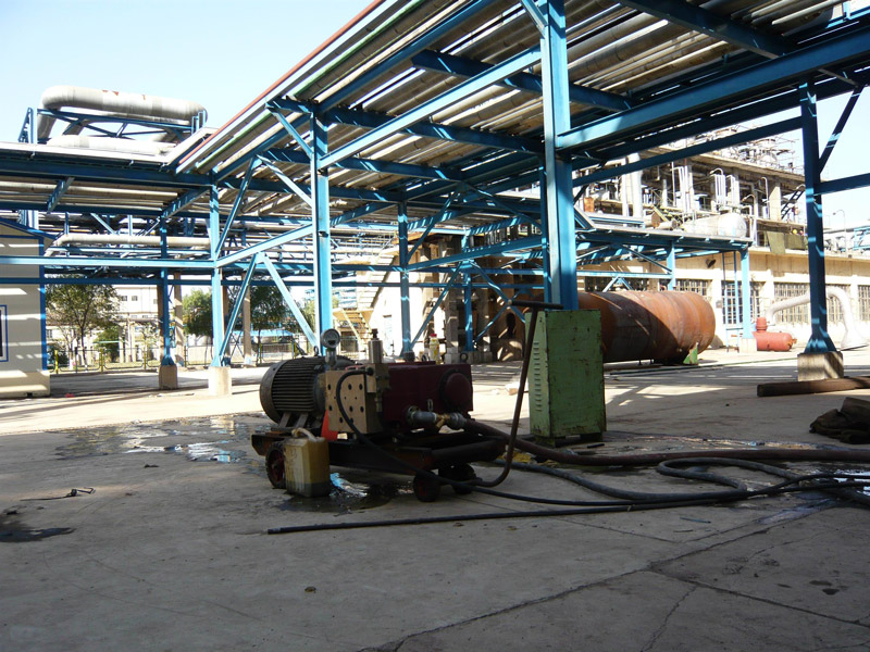 化工行业清洗现场